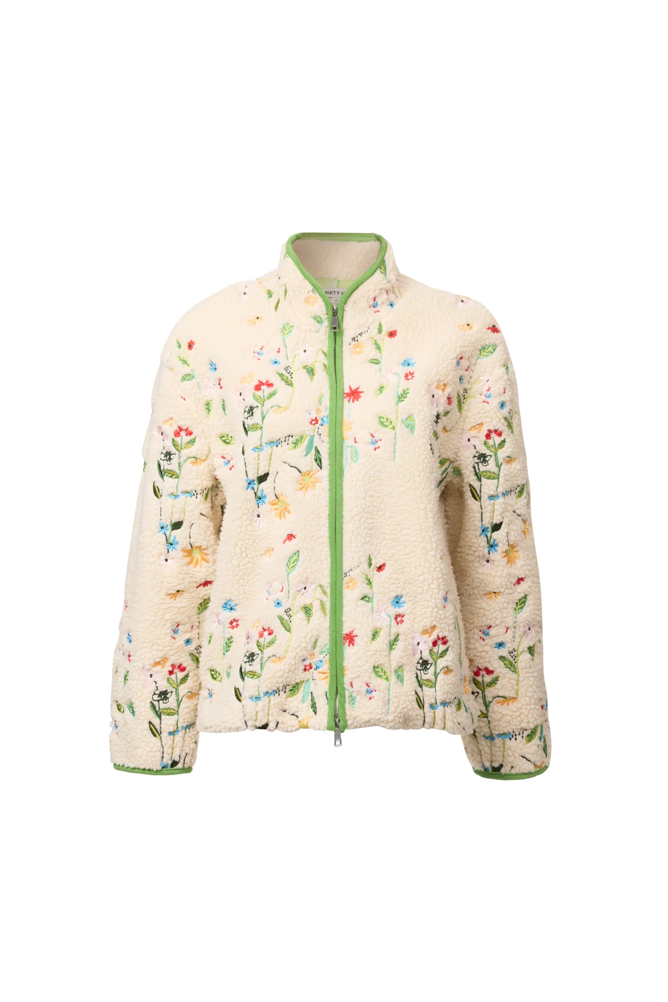 EMBROIDERED FLEECE JACKET - GARDEN - Hercitys