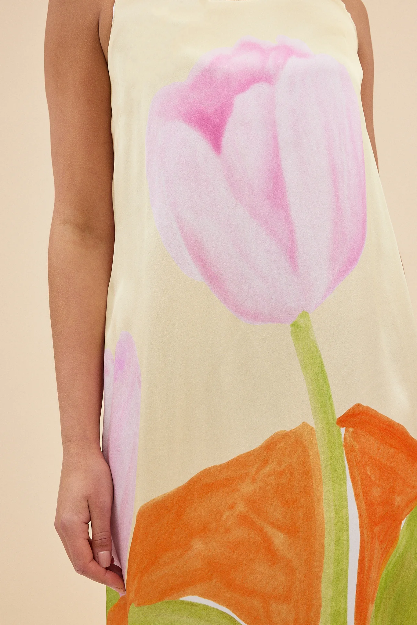 SILK SEEDLING DRESS - MACRO TULIP - Hercitys