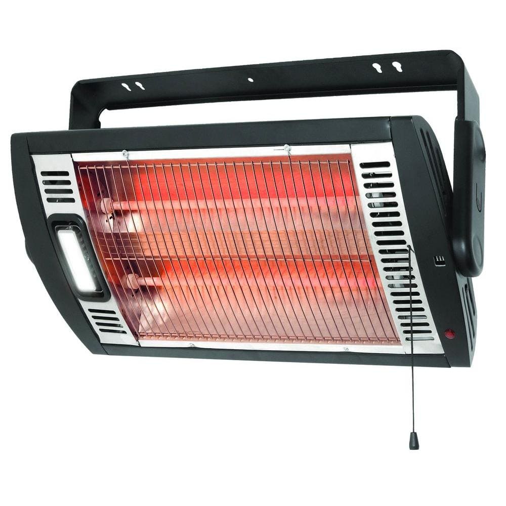 1320-Watt Electric Infrared Garage/Shop Ceiling Mount Bladeless Utility Heater - Hercitys