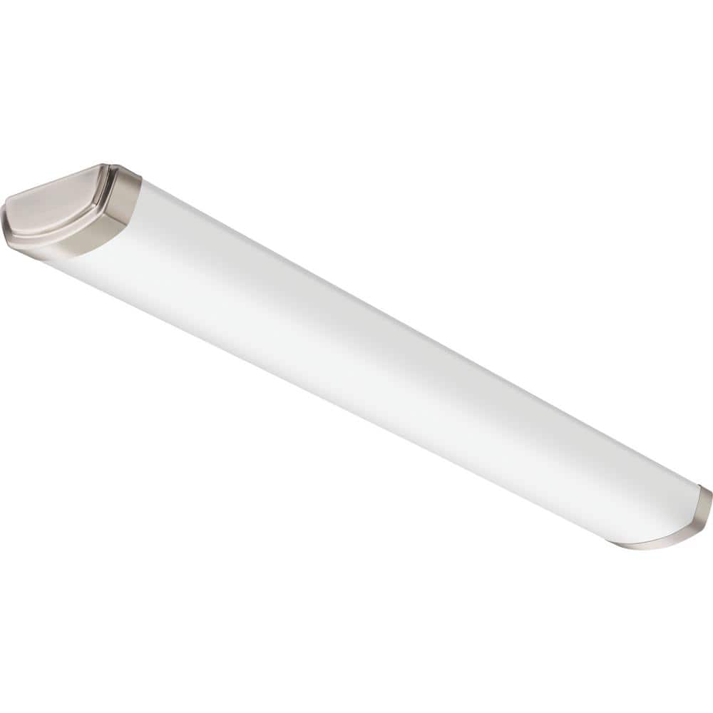 48 in. 1-Light Brushed Nickel Selectable LED Flush Mount - Hercitys