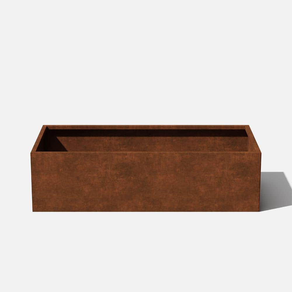 2 ft. x 4 ft. Metal Corten Steel Garden Bed - Hercitys