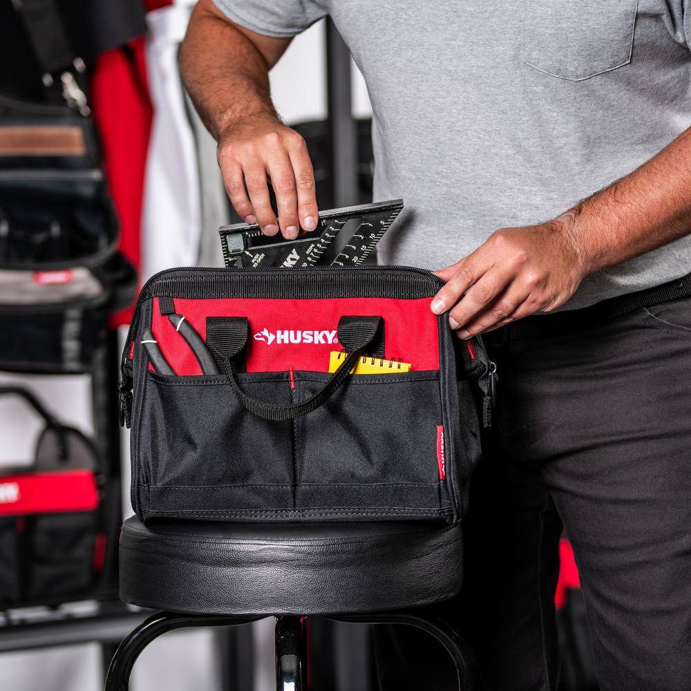 12 in. 4-Pocket Zippered Tool Bag (10-Pack) - Hercitys