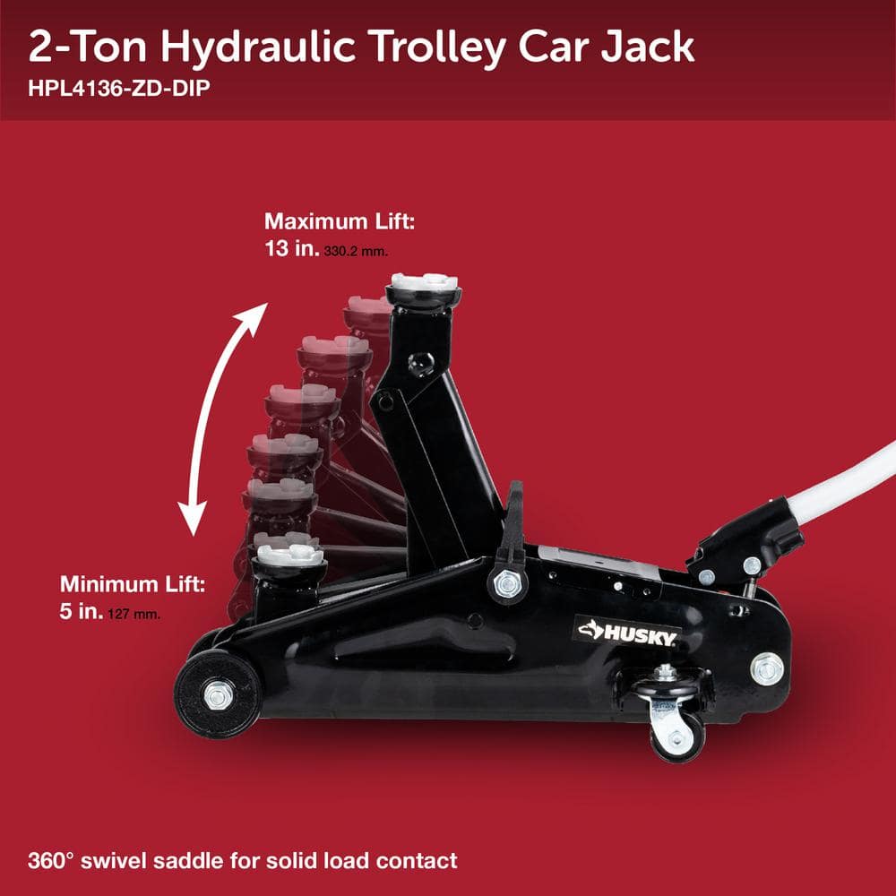 2-Ton Hydraulic Trolley Car Jack - Hercitys