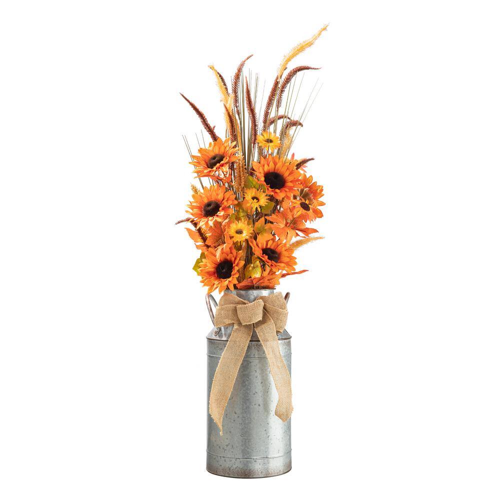 39.75 in. H Fall Sunflower Leaf Potted Tree - Hercitys