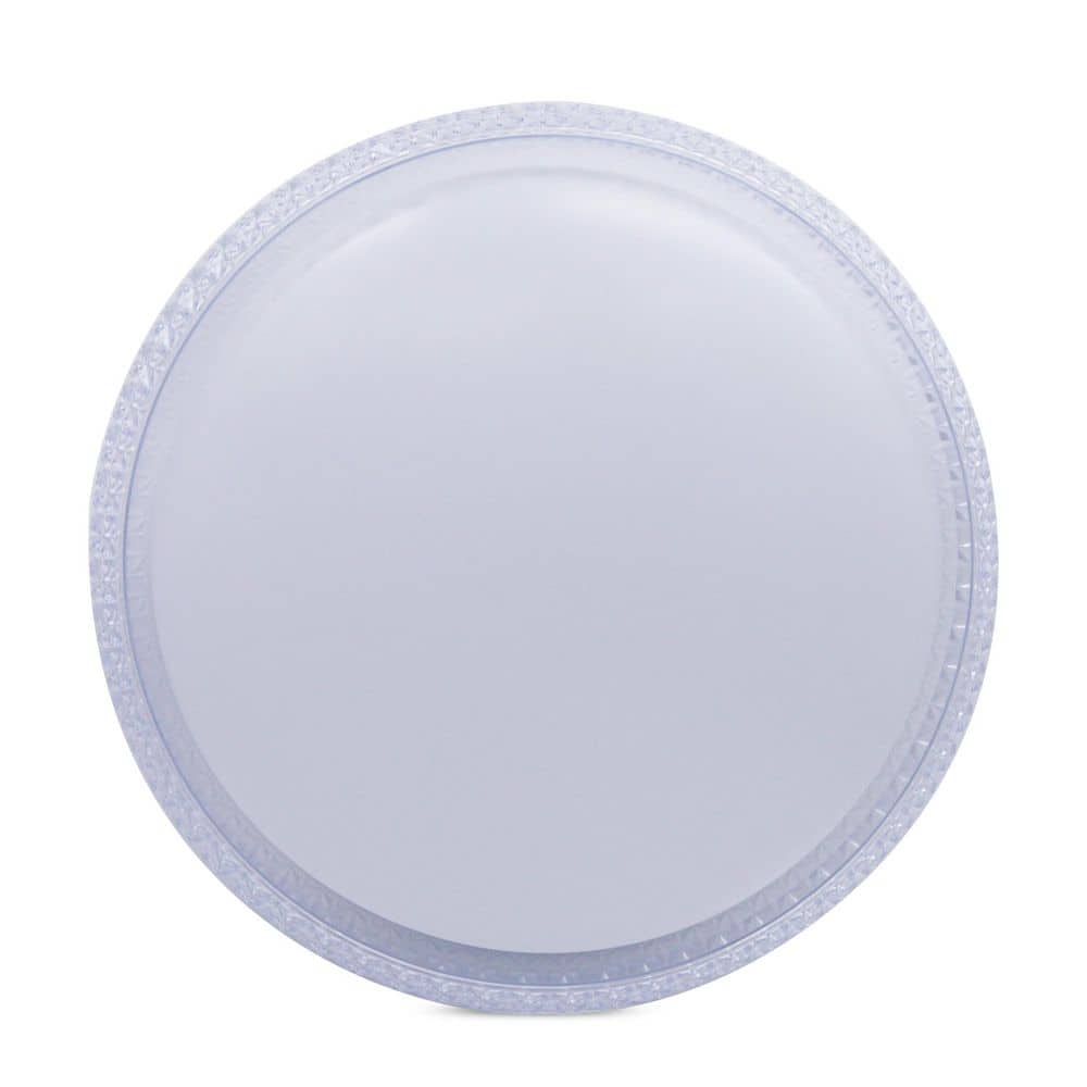 16 in. Faux Crystal Acrylic Shade Light Fixture with Adjustable CCT 3000K/4000K/5000K Dimmable Flush Mount Light Fixture - Hercitys