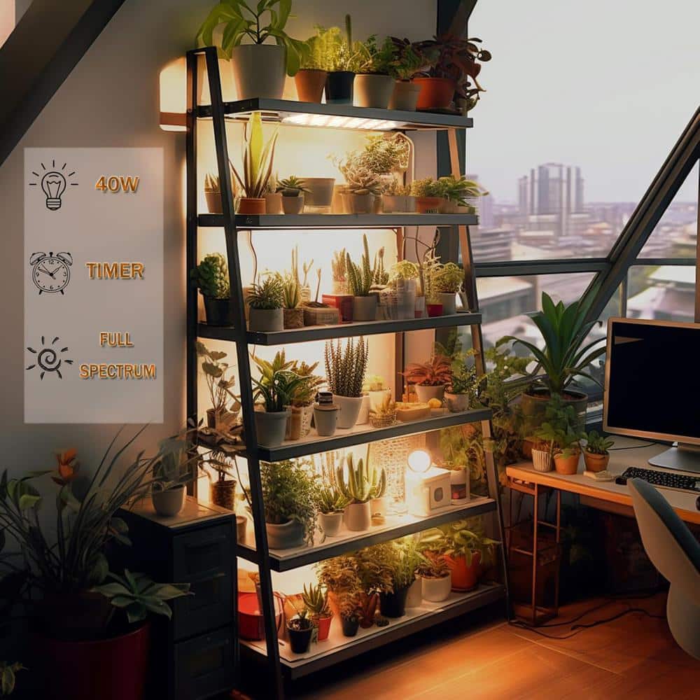 40-Watt Grow LED Specialty Code Light Bulb Ultra-Thin Panel Grow Lights, 316LEDs Full Spectrum Grow Lights (4-Pack) - Hercitys