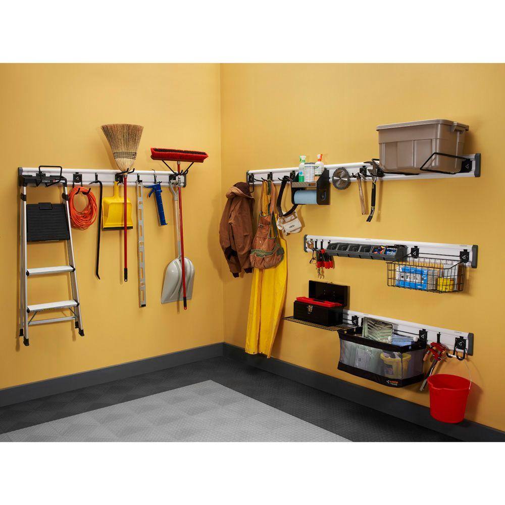 24 in. W x 12 in. D Mesh Basket Garage Storage for GearTrack or GearWall - Hercitys