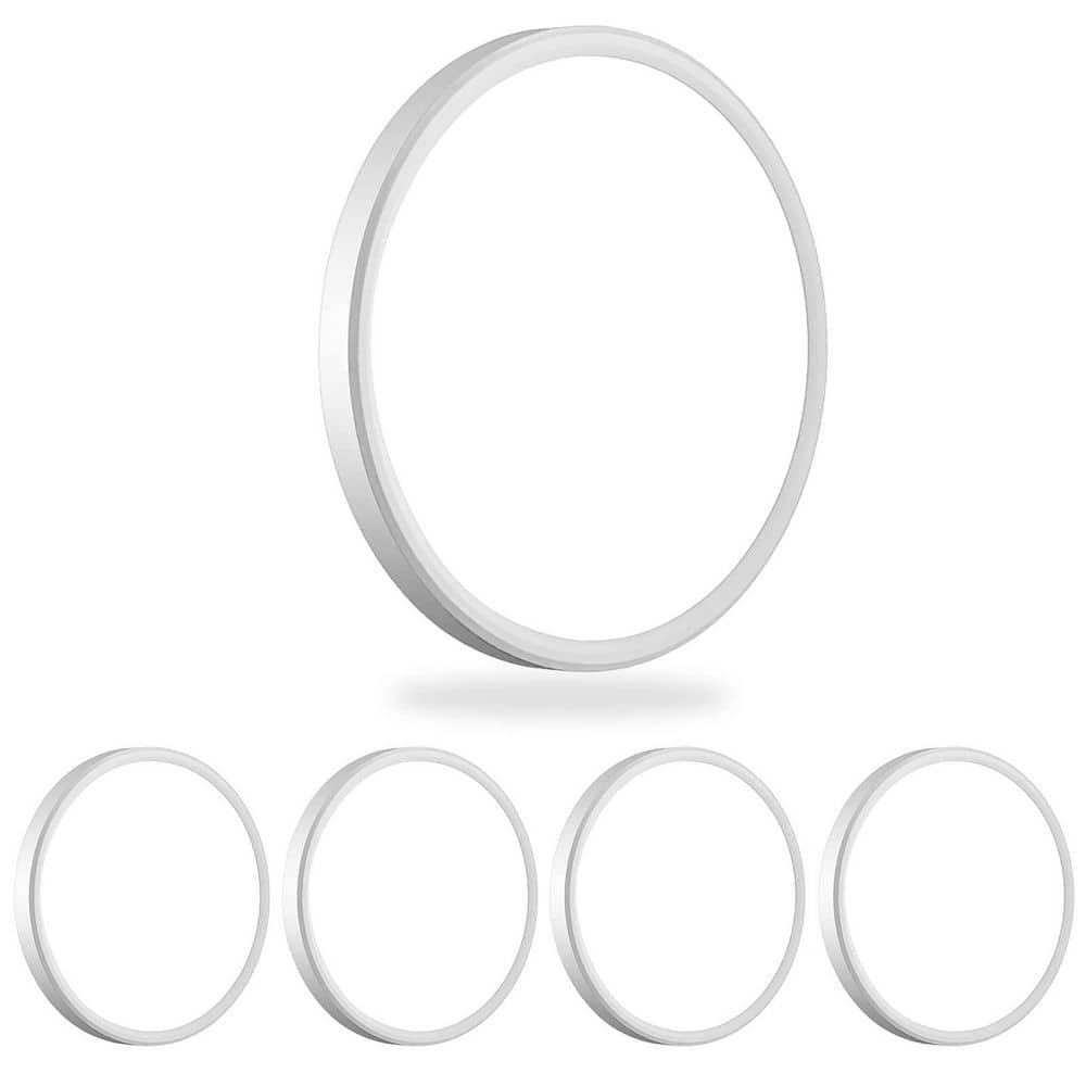 4 Pack 9 in. White Dimmable LED Flush Mount Ceiling Light, 2800 Lumen Super Slim Ceiling Light for Bedroom, Living Room - Hercitys