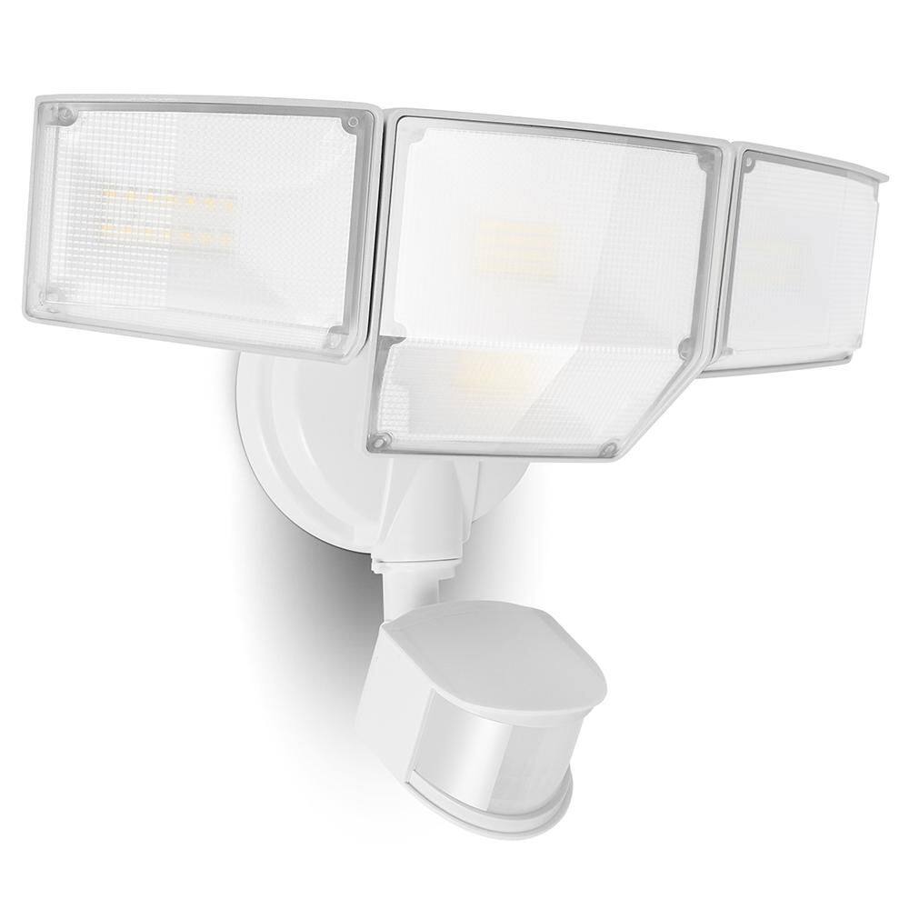 475-Watt equivalent 9000 Lumen 180° White Motion Sensing Integrated LED Flood Light - Hercitys