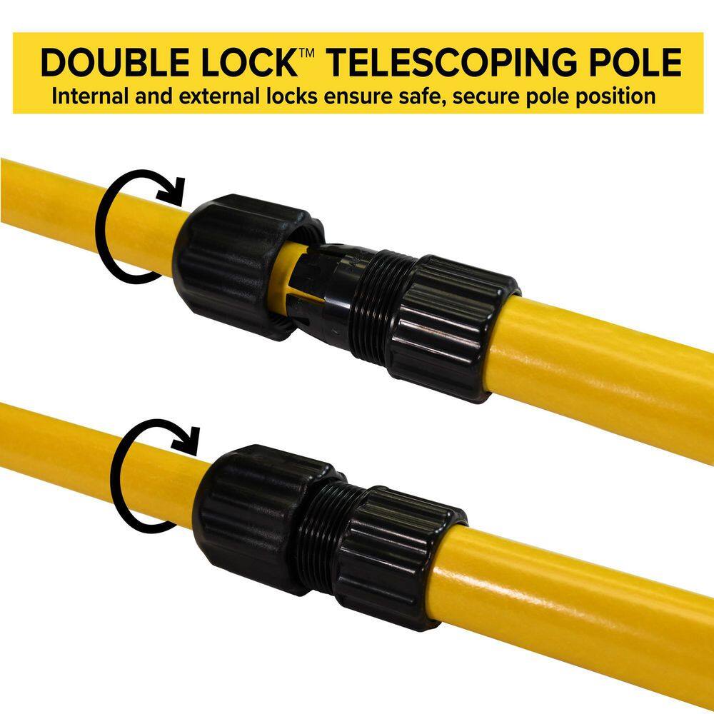4-8 ft. Telescoping Tree Pruner Pole with Female Ferrule and Rubber Base Cap - Hercitys
