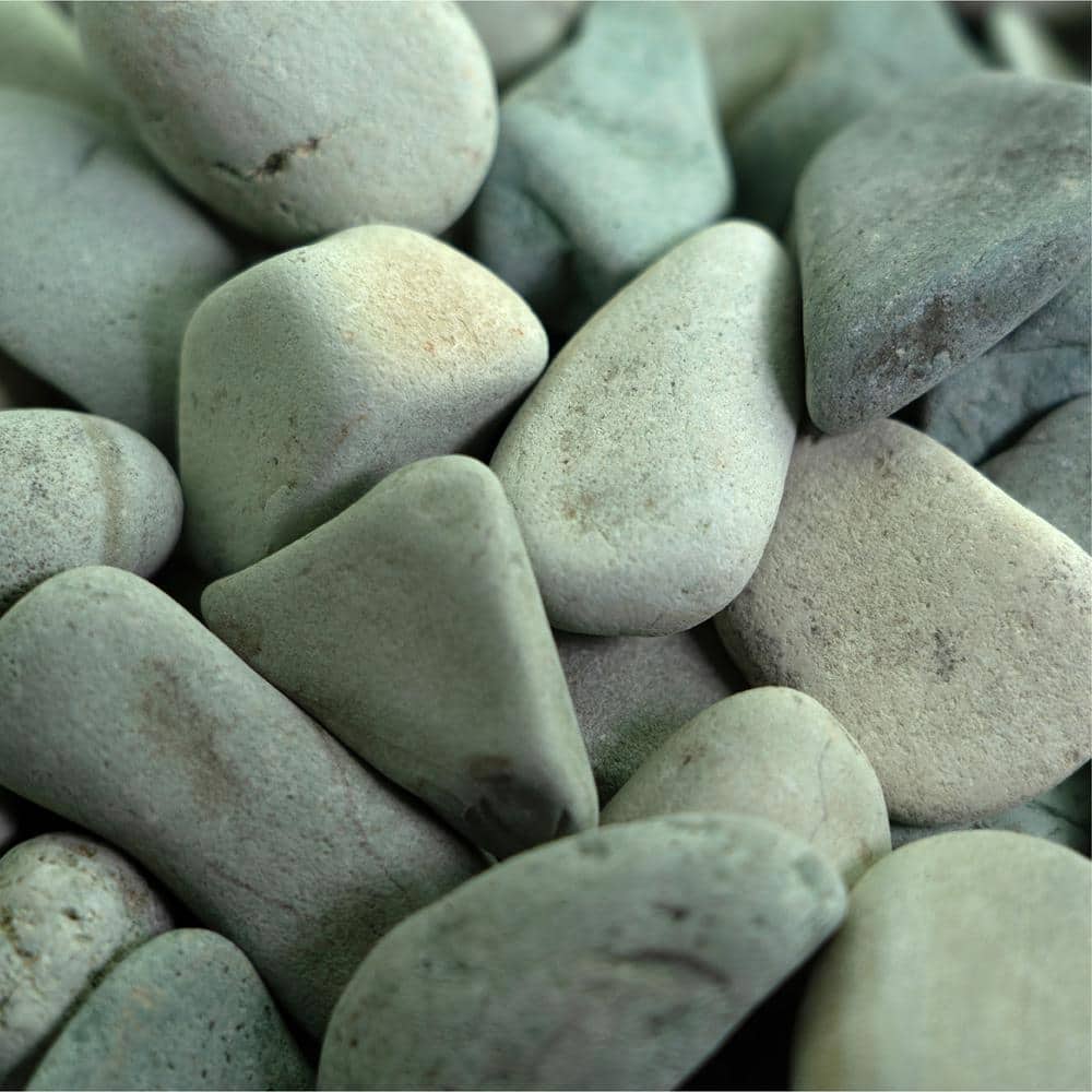 0.25 cu. ft. 1 in. to 2 in. 20 lbs. Green Polynesian Landscape Rock for Gardens, Potted Plants and Terrariums - Hercitys