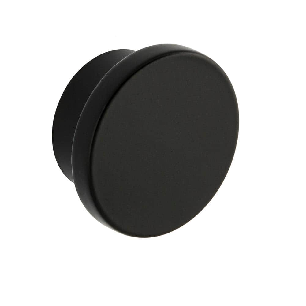 10-Pack Ethan 1-5/8 in. (41 mm) Modern Matte Black Round Oversized Cabinet Knob - Hercitys