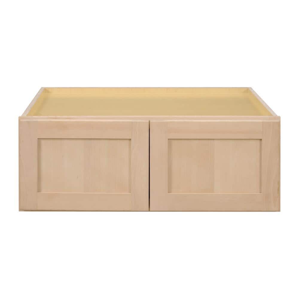 33 in. W x 24 in. D x 12 in. H Ready to Assemble Wall Bridge Kitchen Cabinet in Unfinished with CLICKREADY Technology - Hercitys