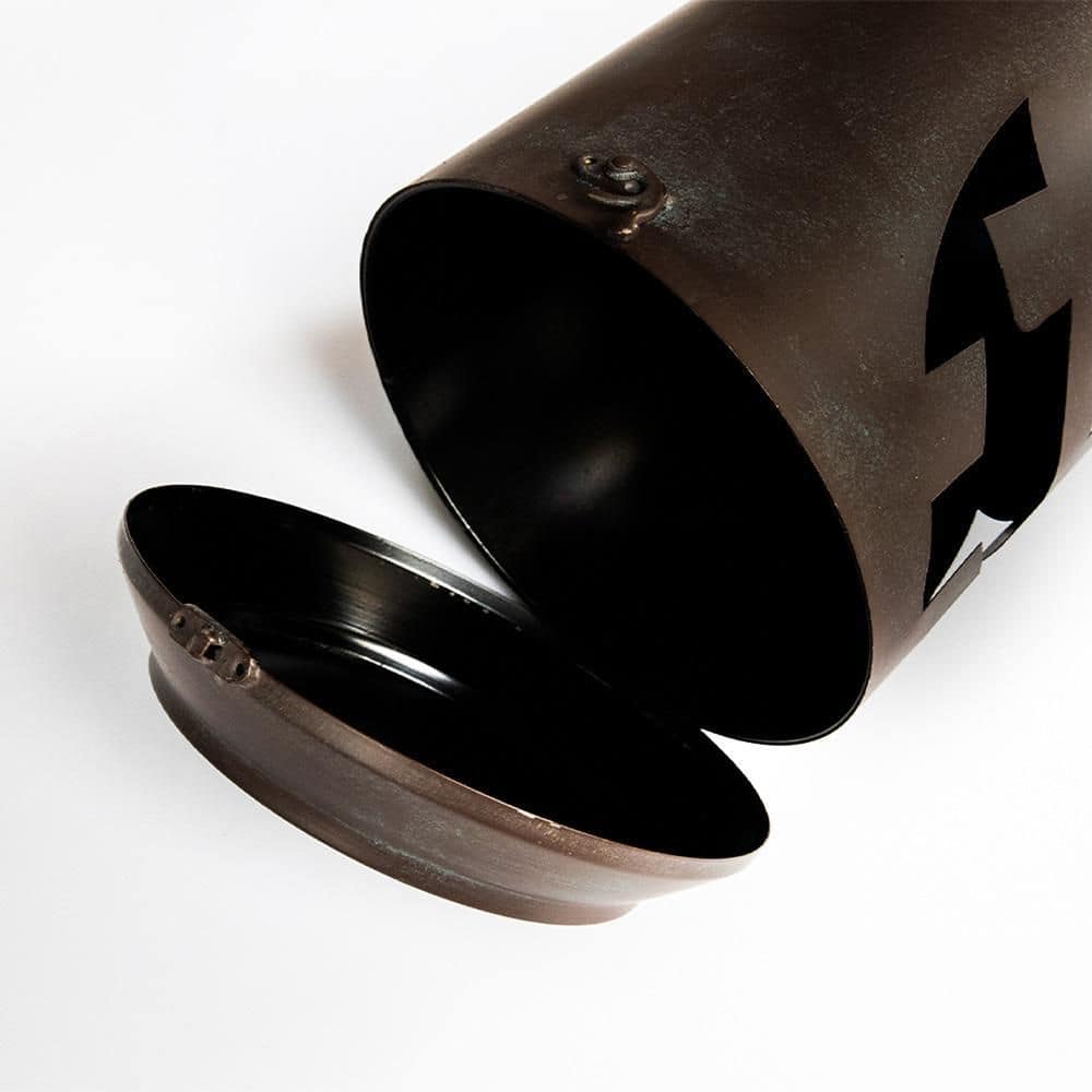 14 in. Halloween Patina Pumpkin Lanterns – Replica Propane Lanterns (Set of 3) - Hercitys