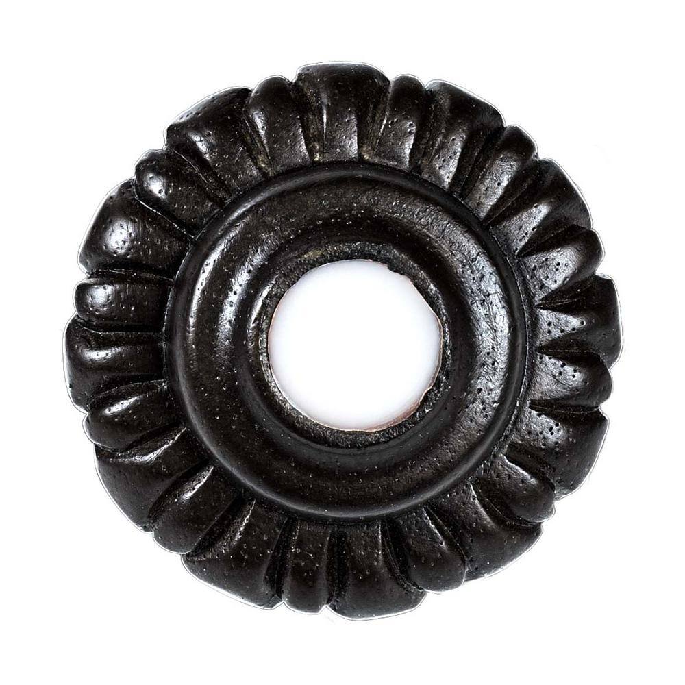 4-3/4 in. x 3-1/2 in. Stained Espresso Solid Hardwood Round Sofa Leg - Hercitys