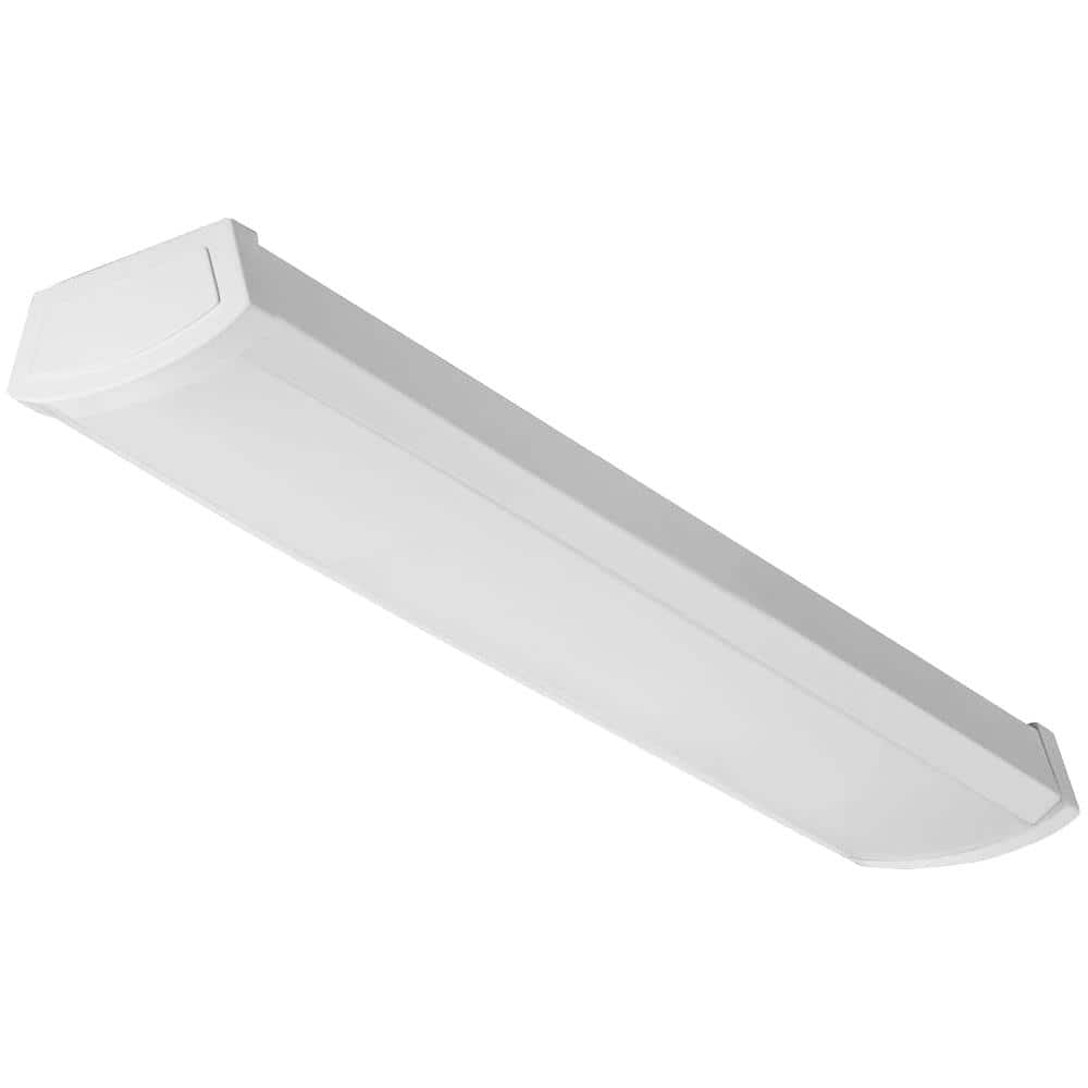 40-Watt 4 ft. White Integrated LED Flush Mount Light - Hercitys