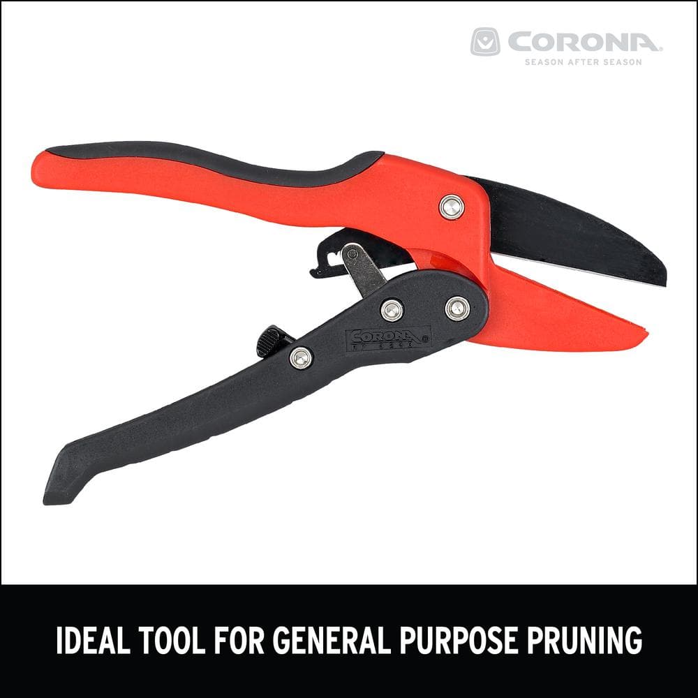 2.625 in. High Carbon Steel Blade with Co-Molded Non-Slip Handles Ratchet Hand Pruner - Hercitys