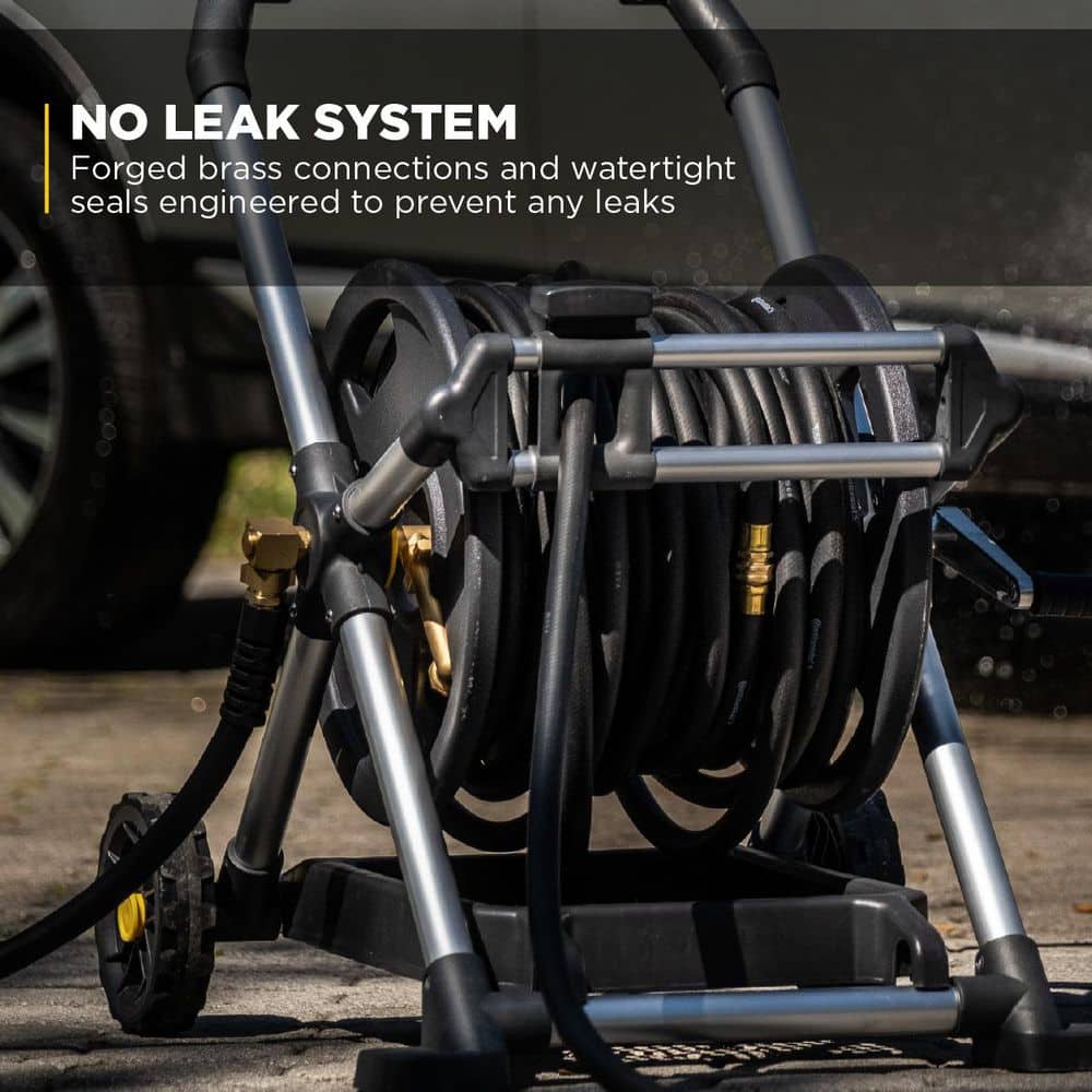 200 ft. Aluminum Zero Rust Premium Mobile Hose Reel - Hercitys