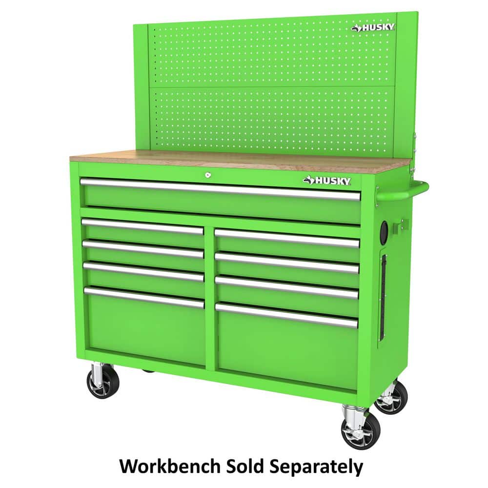 46 in. Gloss Green Steel Pegboard Attachment - Hercitys