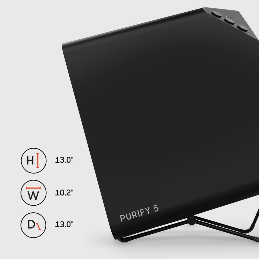 5-Air Purifier, Black - Hercitys