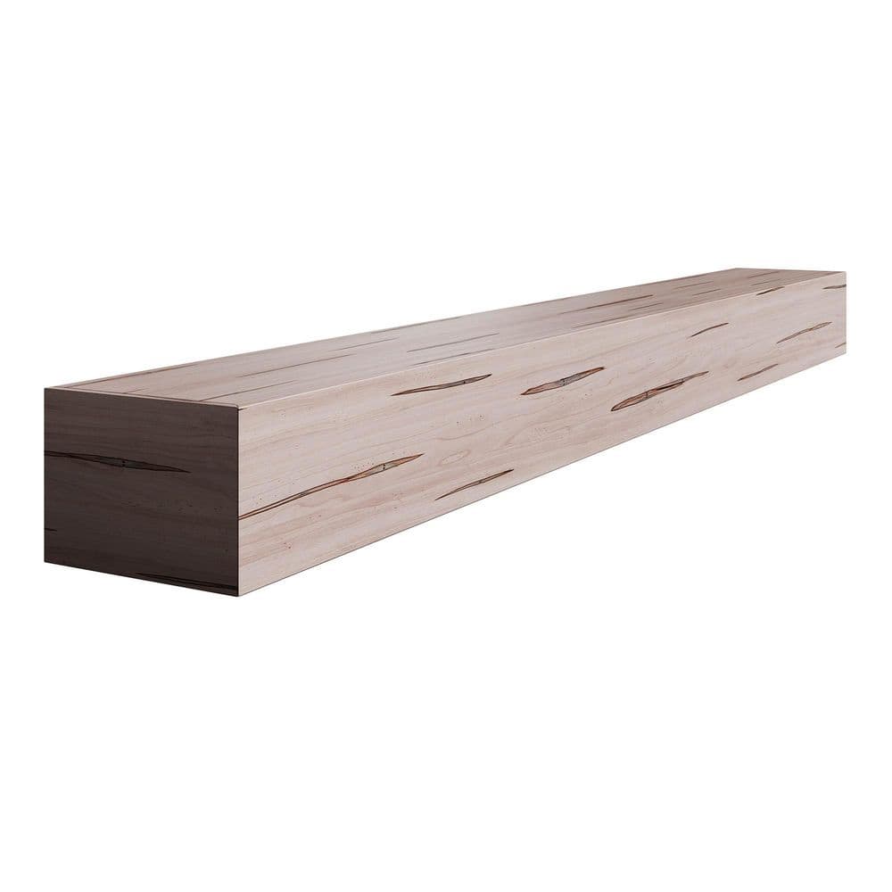 5 in. D x 7.25 in. W x 48 in. L Unfinished Ambrosia Maple Wood Mantel - Hercitys