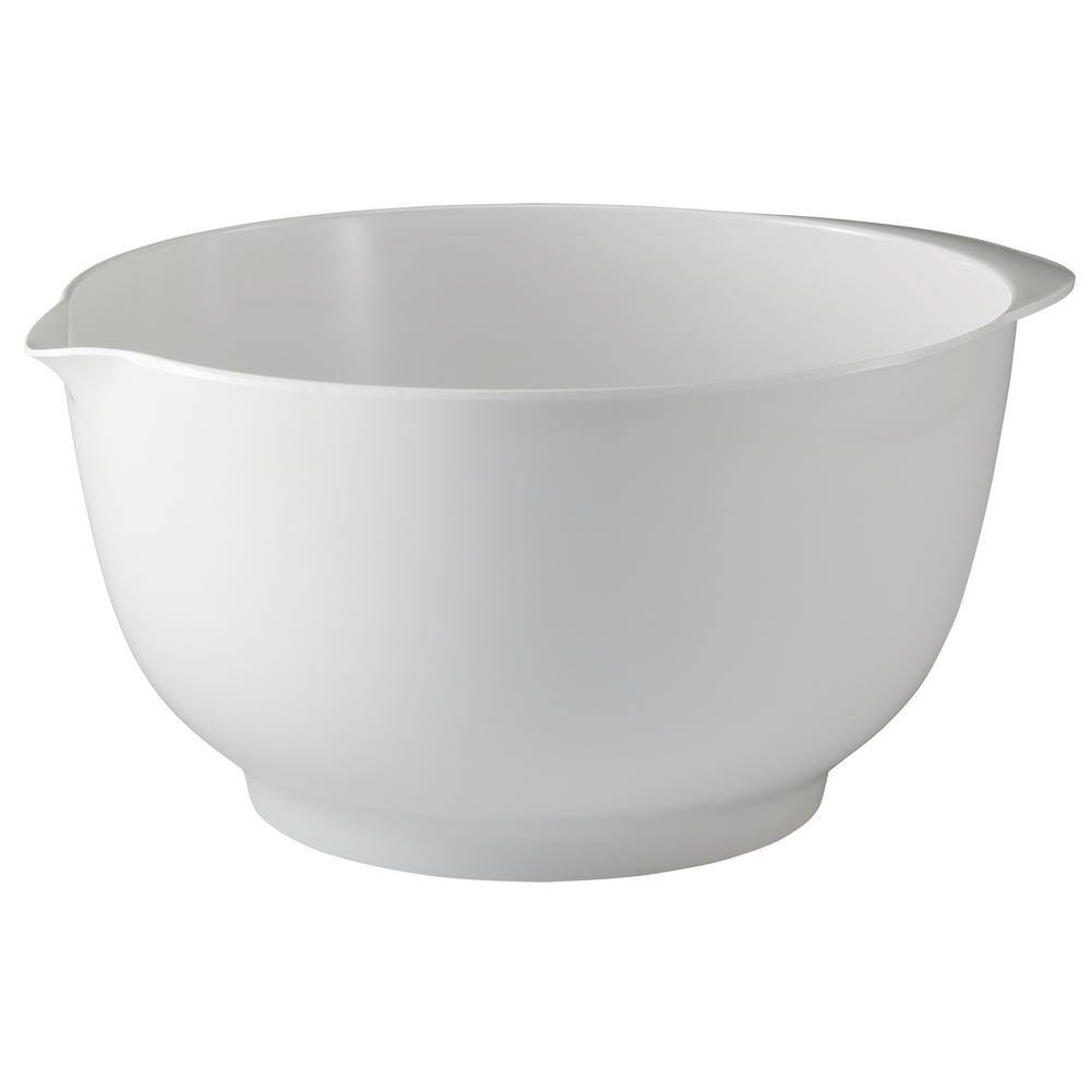 2, 3 and 4 l Melamine Mixing Bowl Set in White (Set of 3) - Hercitys