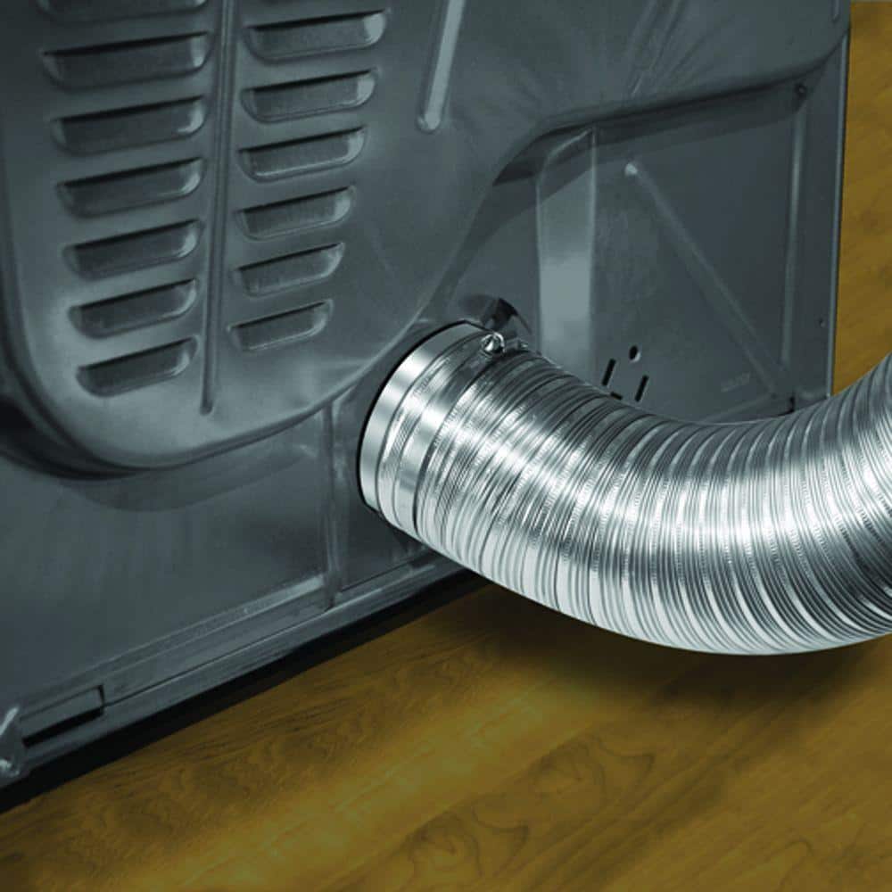 4 in. x 6 ft. Heavy Duty Aluminum Duct with Collars - Hercitys
