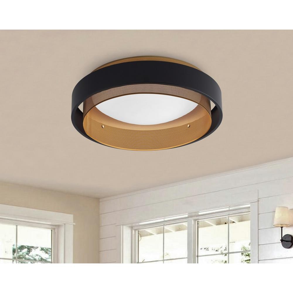 20.5 in. 1-Light Modern LED Flush Mount Ceiling Light Fixture - Hercitys