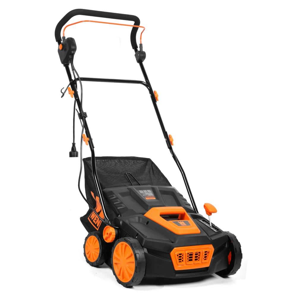 15 in. 13 Amp 2-in-1 Electric Dethatcher and Scarifier with Collection Bag - Hercitys