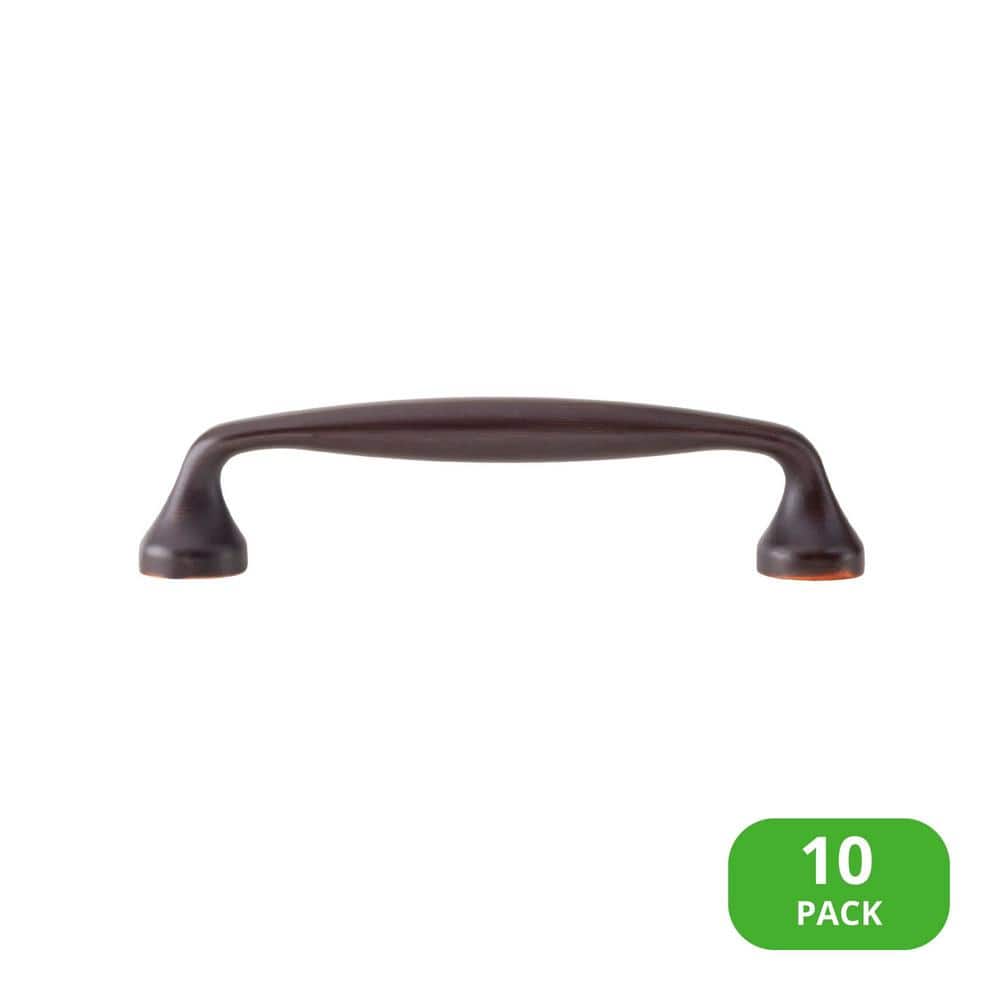 10-Pack Mason 4-1/4 in. (108 mm) Center-to-Center Classic Oil Rubbed Bronze Bar Drawer Pull - Hercitys