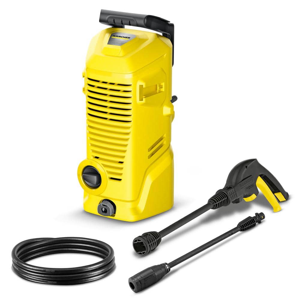 1700 PSI, 1.45 GPM, K 1 Electric Cold Water Pressure Washer with Spray Wand and Hose, Compact Design, Easy to store - Hercitys