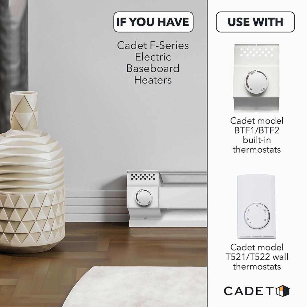 24 in. 240/208-volt 350/262-watt Electric Baseboard Heater in White - Hercitys