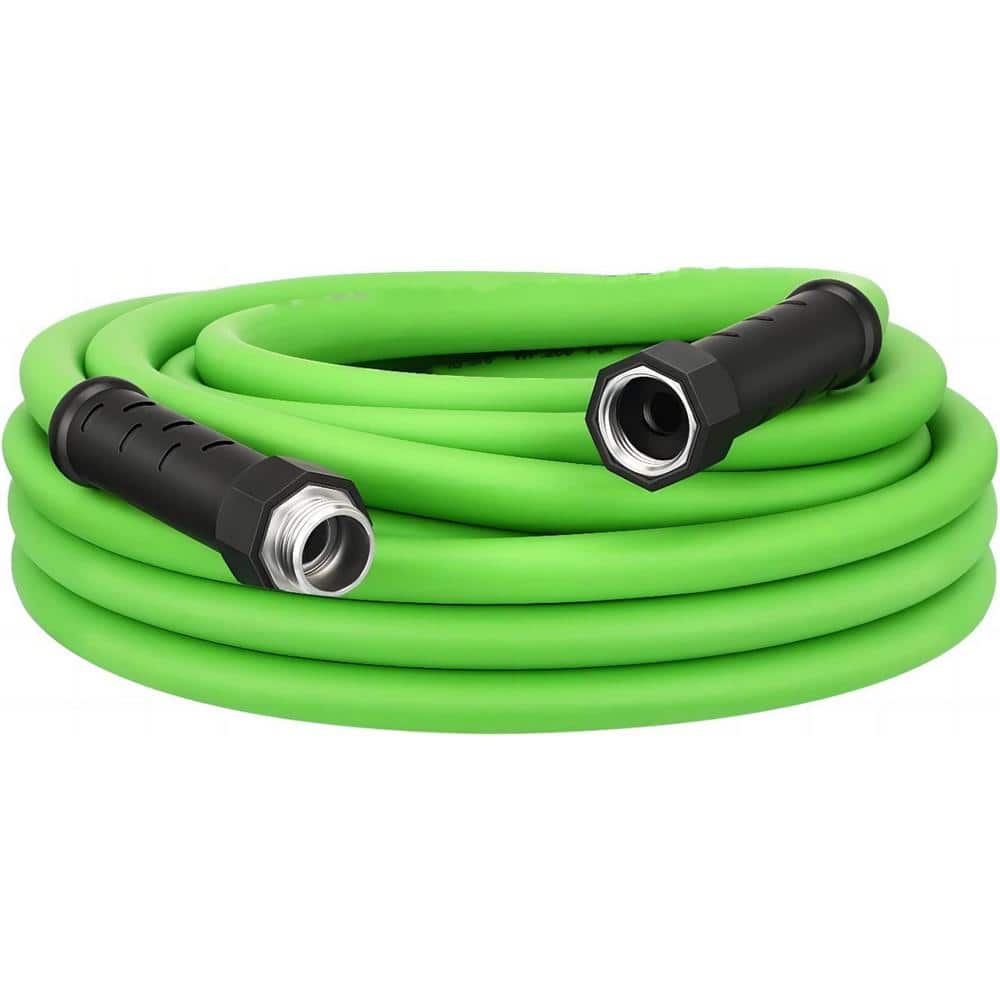 5/8in. x 10 ft. Water Hose with Swivel Grip, Heavy-Duty, Lightweight, Flexible Hose, 3/4 in. Solid Fittings - Hercitys