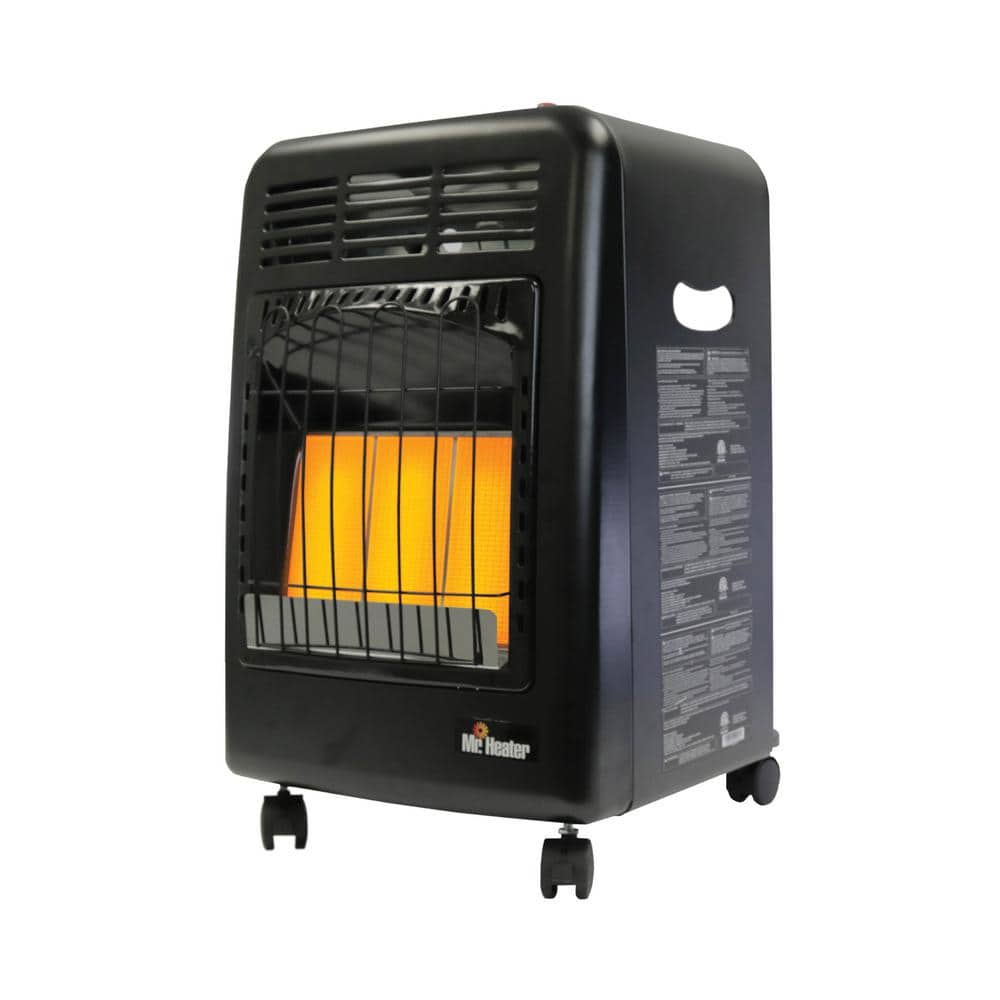 18,000 BTU Cabinet Propane Outdoor Space Heater with Hose and Regulator - Hercitys