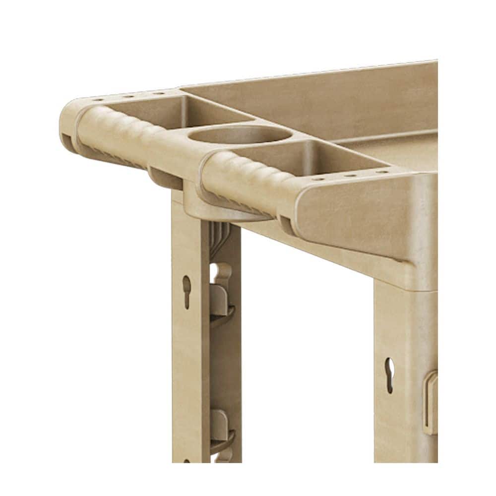 2-Tier Rolling Tool Cart with Wheels, Industrial Commercial/ Service Tool Cart, PP - Hercitys