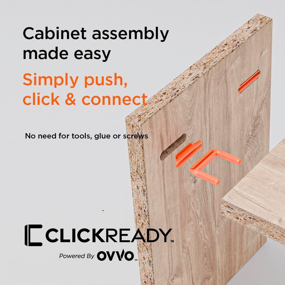27 in. W x 12 in. D x 30 in. H Ready to Assemble Wall Kitchen Cabinet in Unfinished with CLICKREADY Technology - Hercitys