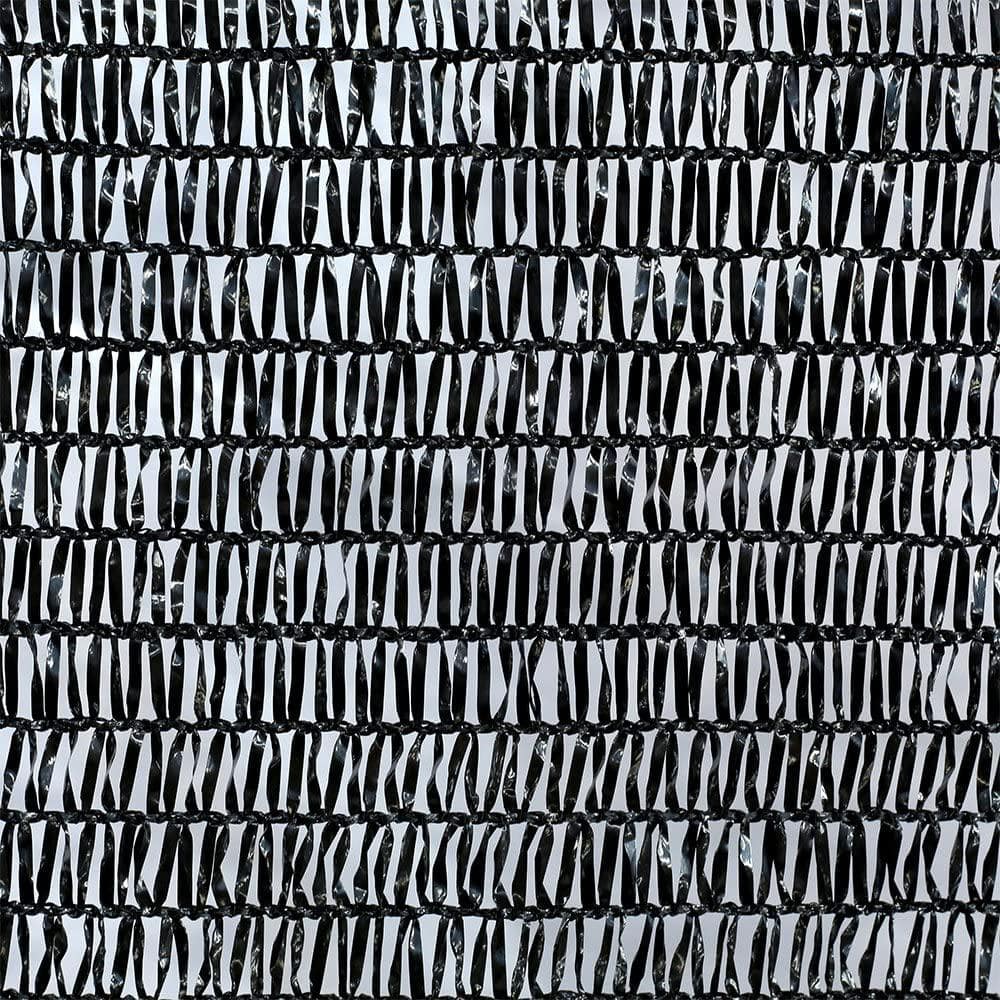 12 ft. x 20 ft. 50% Sunblock Shade Cloth with Grommets for Garden Patio, Black - Hercitys