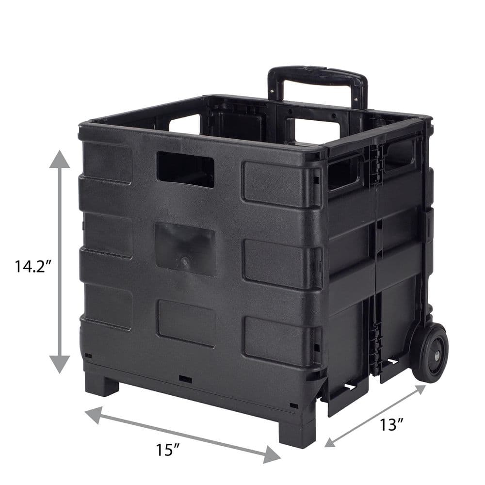 15 in. x 13 in. x 14.2 in. Tote and Go Collapsible Utility Cart - Hercitys