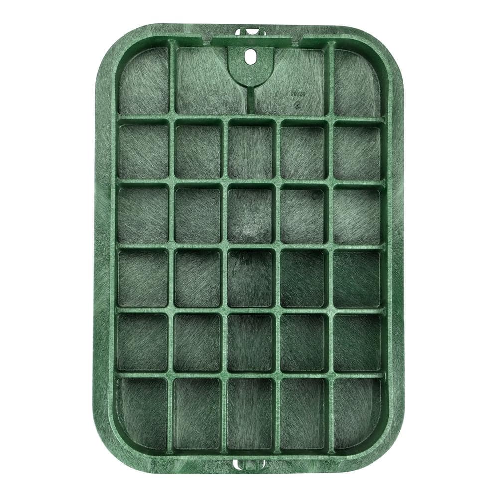 14 in. X 19 in. Rectangular Standard Series Valve Box Extension & Cover, 6-3/4 in. Height, Green Box, Green ICV Cover - Hercitys