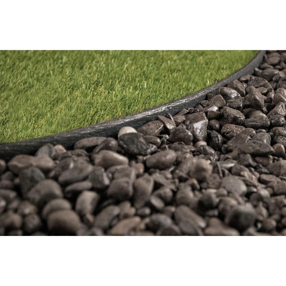 16 ft. x 3.3 in. x .30 in. Benda Board Flex Plastic Black Edging Pack (4-Stakes Included) - Hercitys