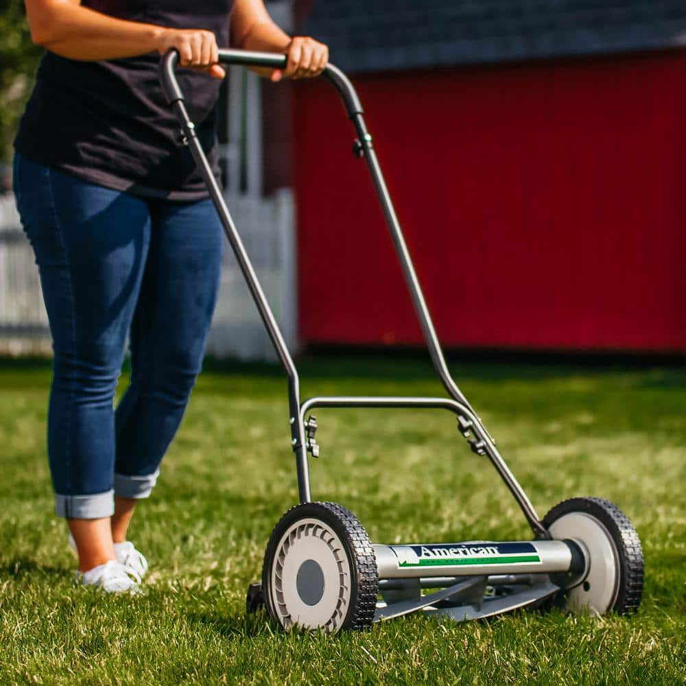 18 in. 5-Blade Manual Walk Behind Reel Lawn Mower - Hercitys