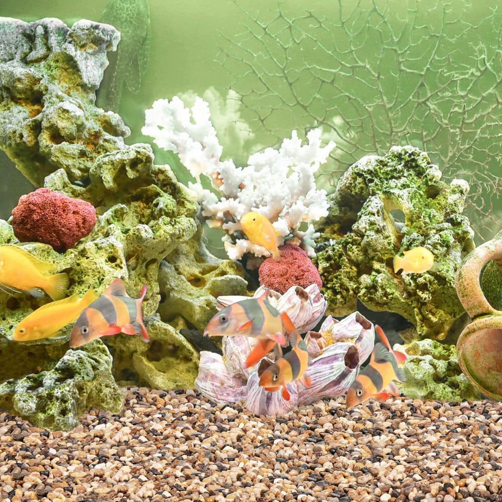 . 02 cu. ft. per bag Small (1/5 in. ) Mixed Color Matte Texture Natural Decorative Pebbles Landscape Rock (2.5 lb. Bag) - Hercitys