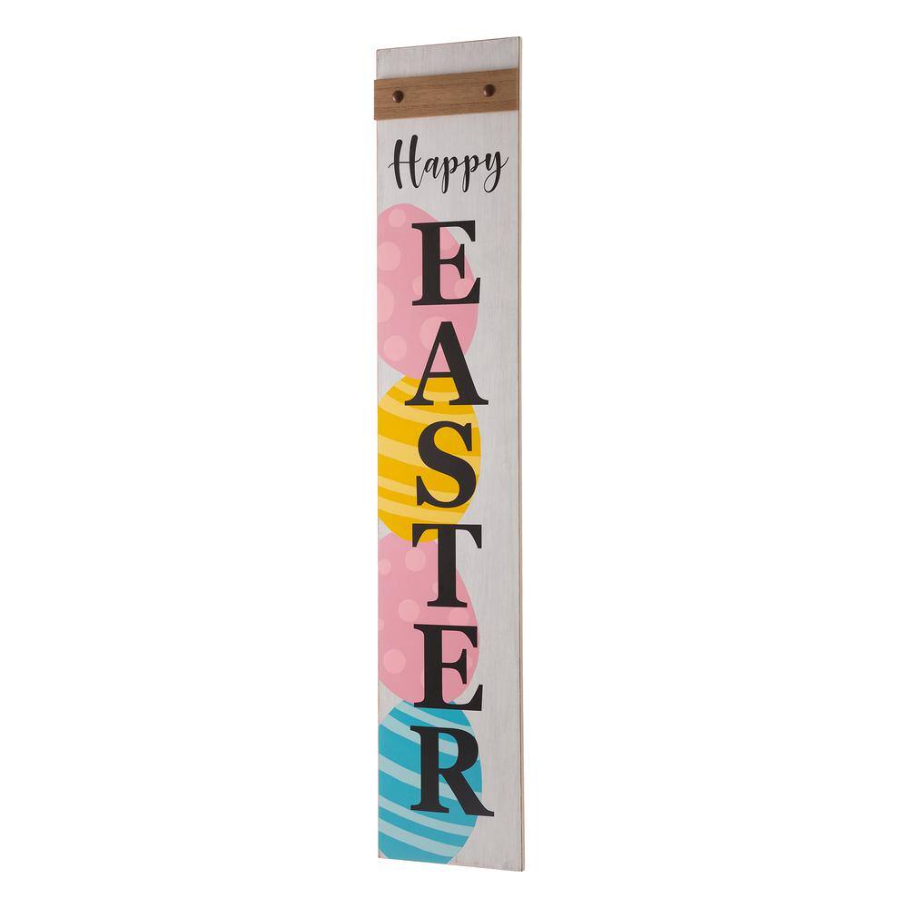 42 in. H Wooden in. Happy Easter Porch Sign - Hercitys