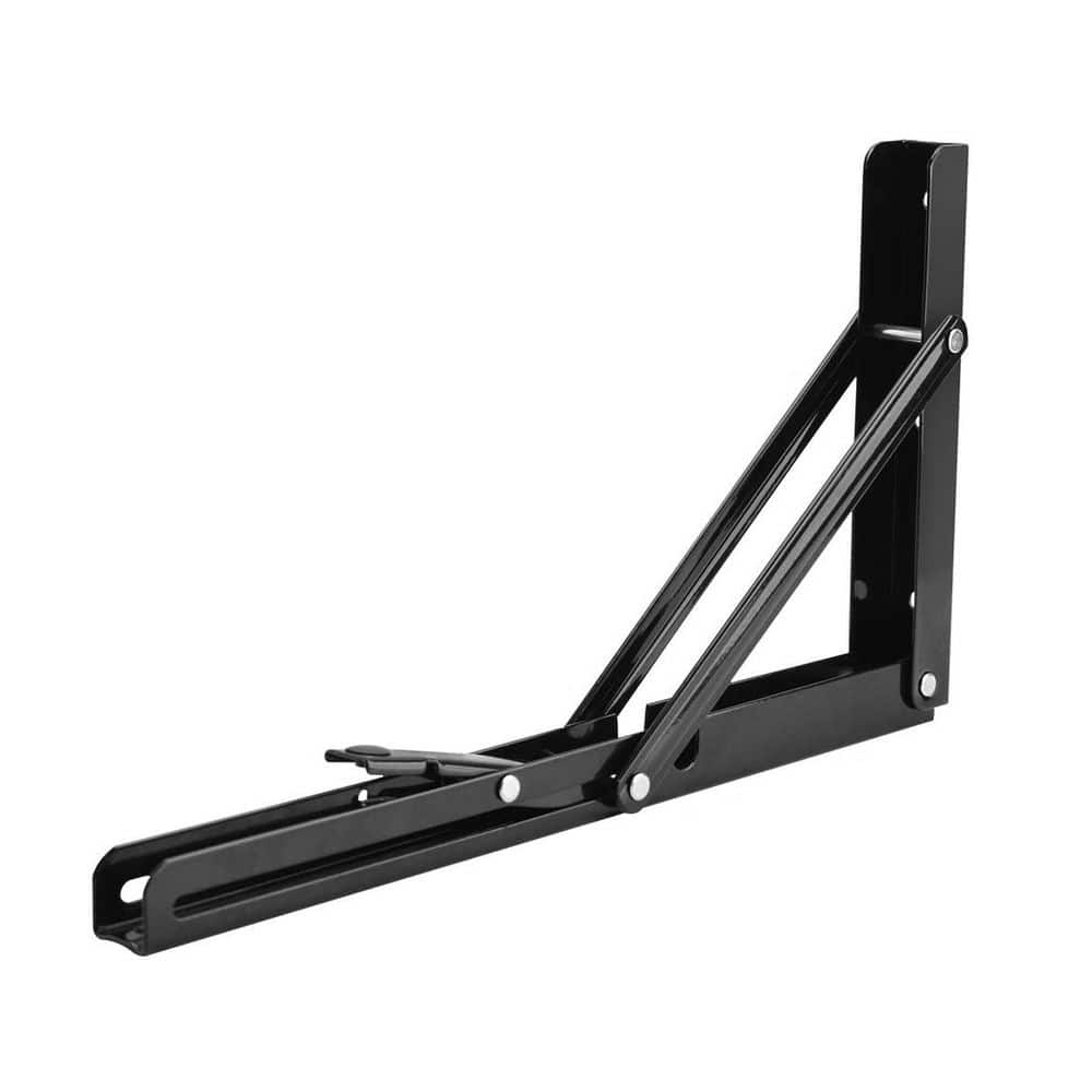 2 in. H Metal 330 lb. Load Capacity Folding Shelf Bracket, Heavy Duty and Space-Saving Design (2-Pack) - Hercitys