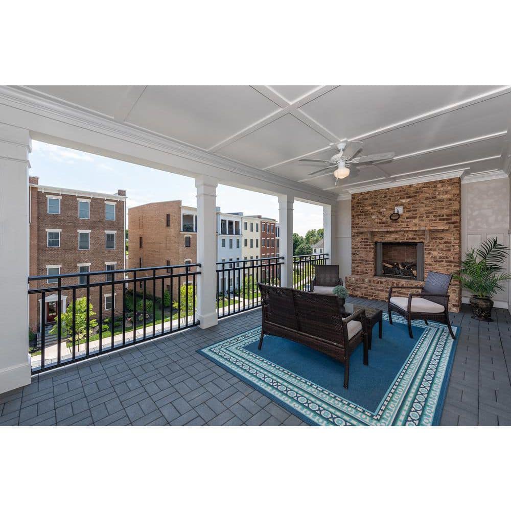 4 in. x 8 in. Pavers with Grid 16 in. x 16 in. x 1.75 in. Charcoal Composite (1 unit / 1.78 sq. ft.) - Hercitys