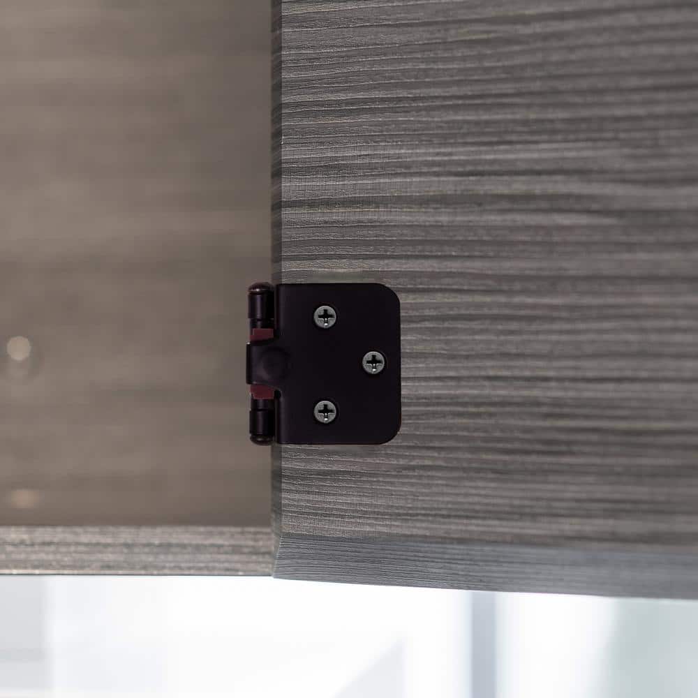 10-Pair Face Frame Full Overlay Self-Closing Matte Black Cabinet Hinge (20-Pieces) - Hercitys