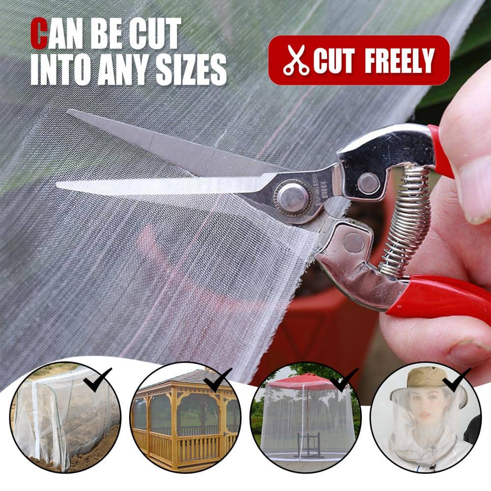 10 ft. x 20 ft. Bug Net Insect Bird Netting, Garden Netting Protect Plants Fruits Flowers - Hercitys