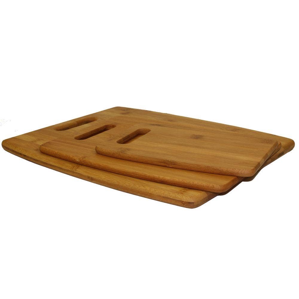 3-Piece Bamboo Cutting Board Set - Hercitys