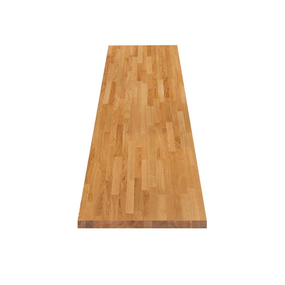 4 ft. L x 25 in. D Finished Engineered Oak Butcher Block Countertop - Hercitys