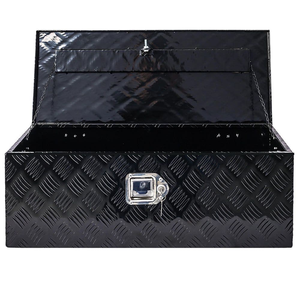 16 Gal. Black Aluminum Deck Box - Hercitys